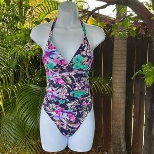 MOONTIDE Swimwear Floral Print 1 Piece size 4